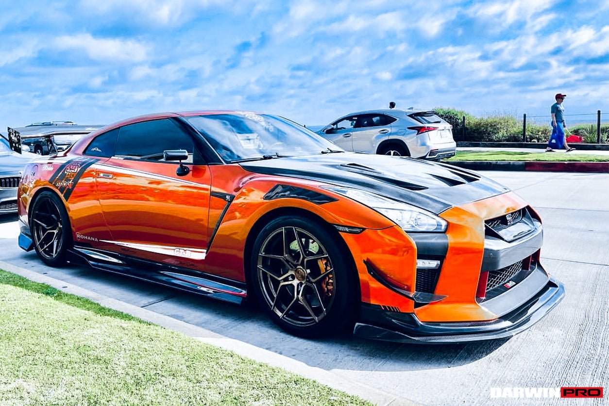 2017 - 2022 Nissan GTR R35 EBA BKSS Style Carbon Fiber Front Canards